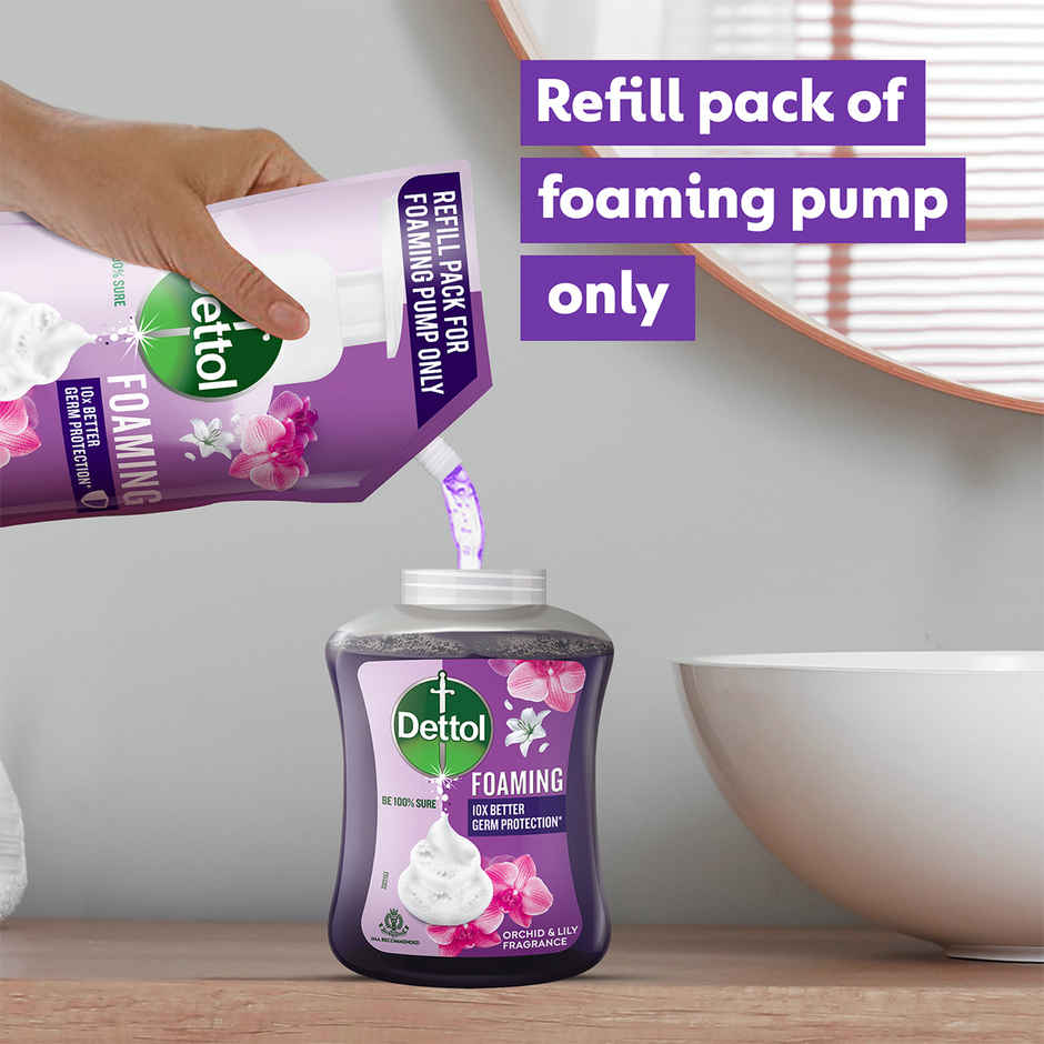 Dettol Orchid and Lily Foaming Handwash
