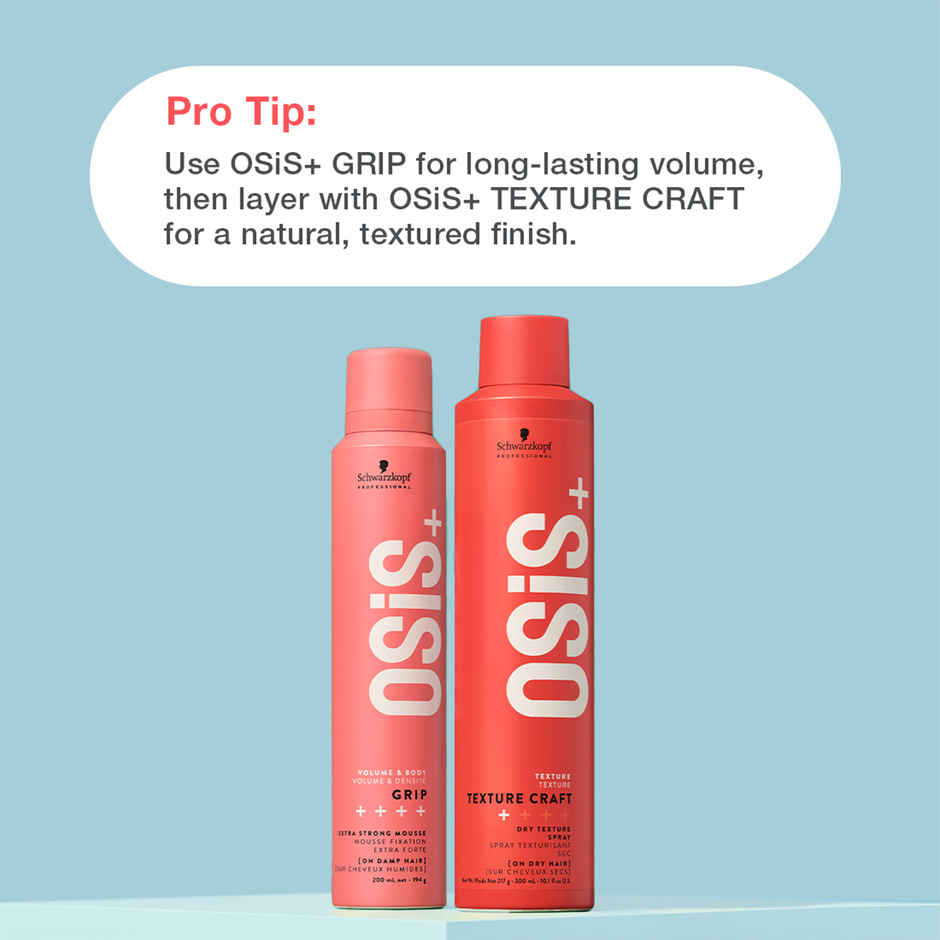 Schwarzkopf Professional OSiS+ Grip Extra Strong Hair Styling Mousse
