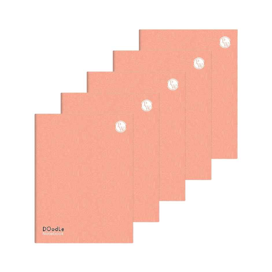Physics Wallah Doodle Notebook | 160 Pages | 24 x 18 cm | Four Lines with Gap | English