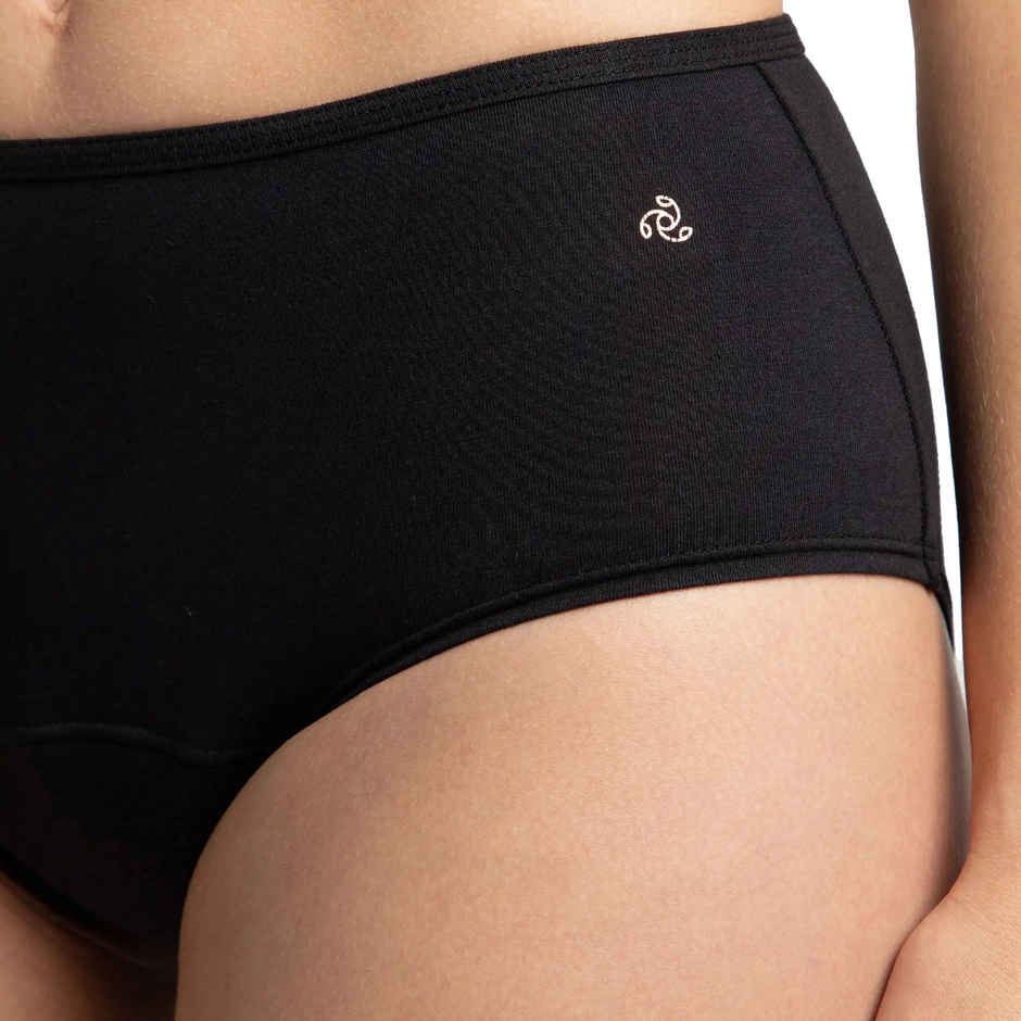 Jockey SW05 Women's Super Combed Cotton Elastane Stretch Period Panty | Black-L