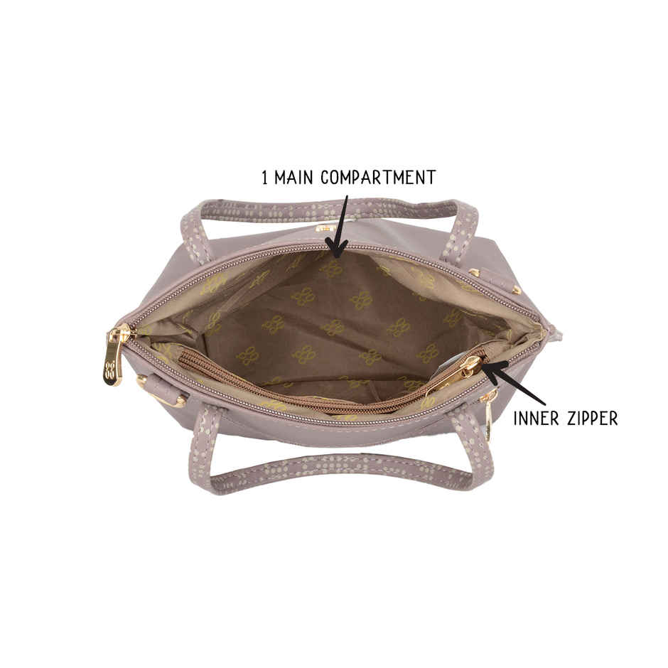 Baggit Women Kinal 3t5 Tote Bag | Lilac Chalk