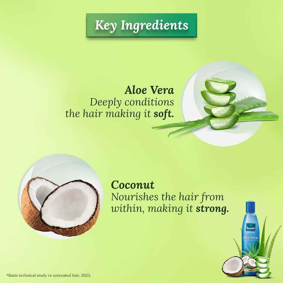 Parachute Advansed Aloe Vera Hair Oil - Coconut for Nourishment, Aloe Vera For Soft Hair