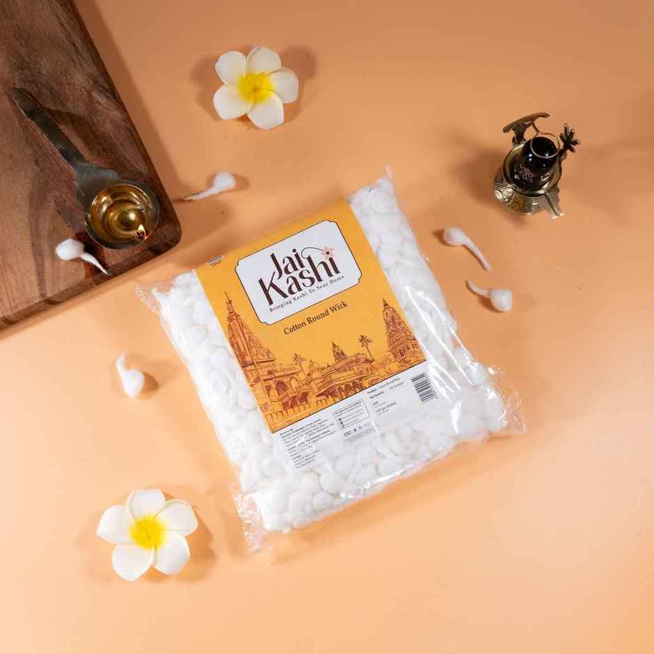 Jai Kashi Cotton Round/Flower Wicks