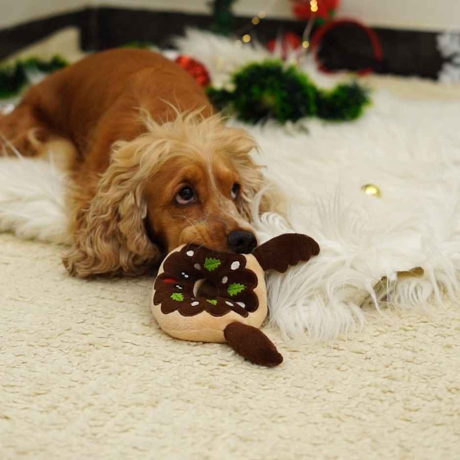 Bearhugs Plush Toy For Dogs | Reindeer Donut