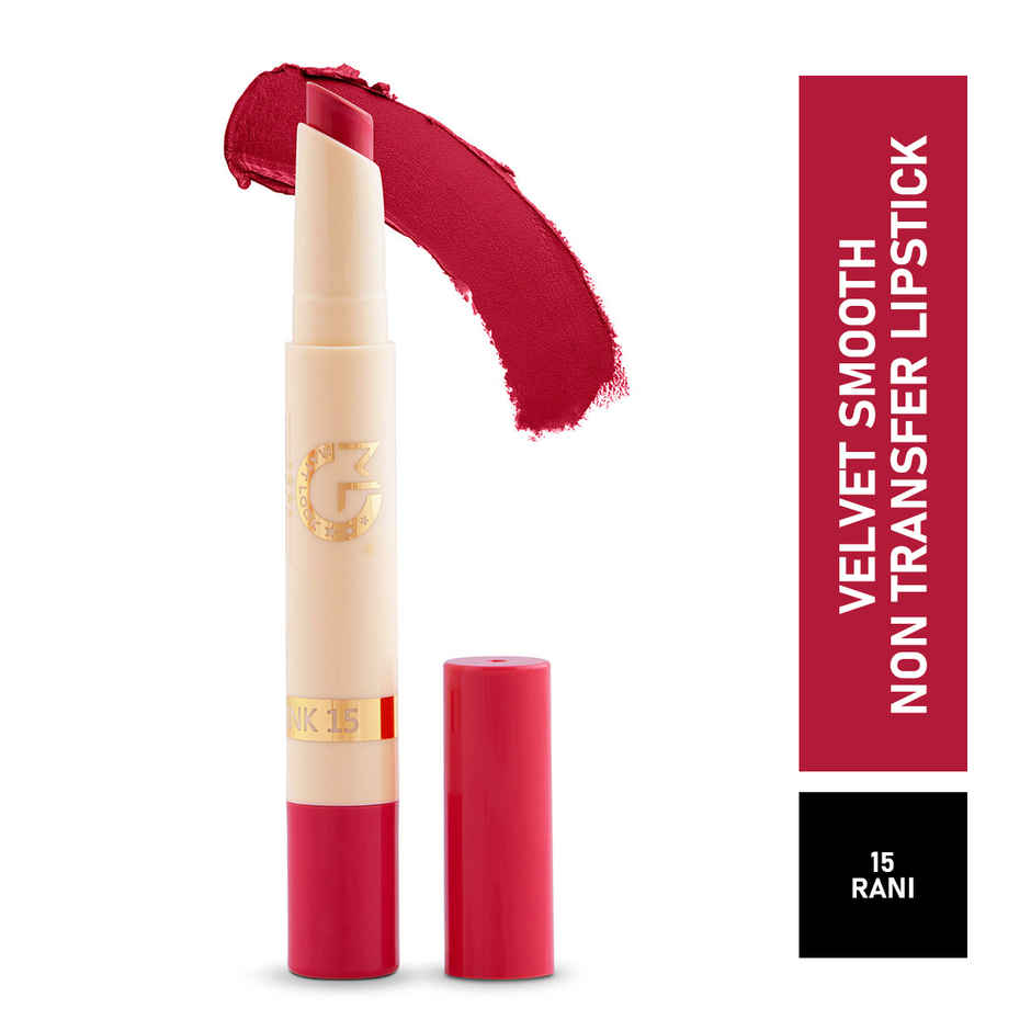 Mattlook Velvet Smooth Non Transfer Matte Crayon Lipstick | Non Transfer | Waterproof | Rani 15