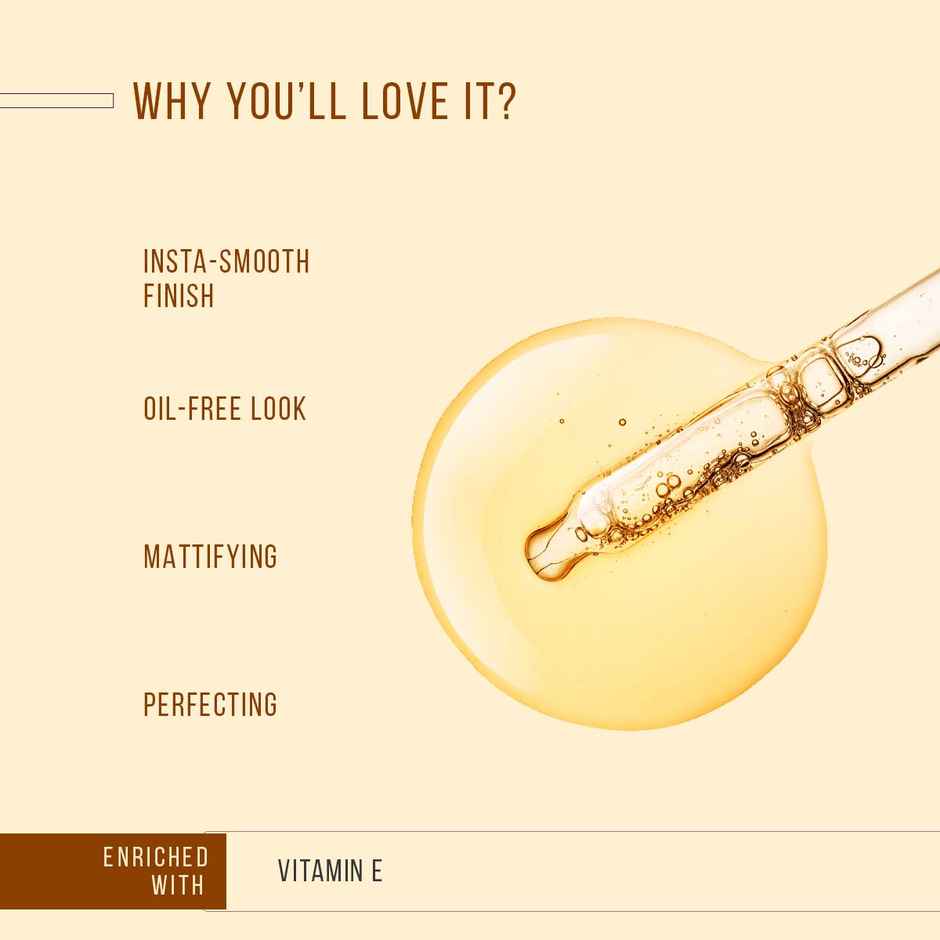 Lotus Make-Up Ecostay Insta Smooth Perfecting Primer | Vitamin E | Matte Finish | Oil Free