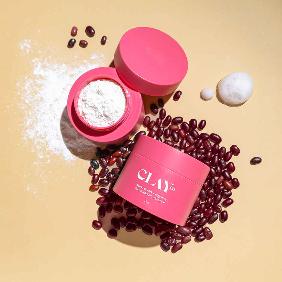 Clayco Azuki Beans + Koji Rice Foaming Face Powder