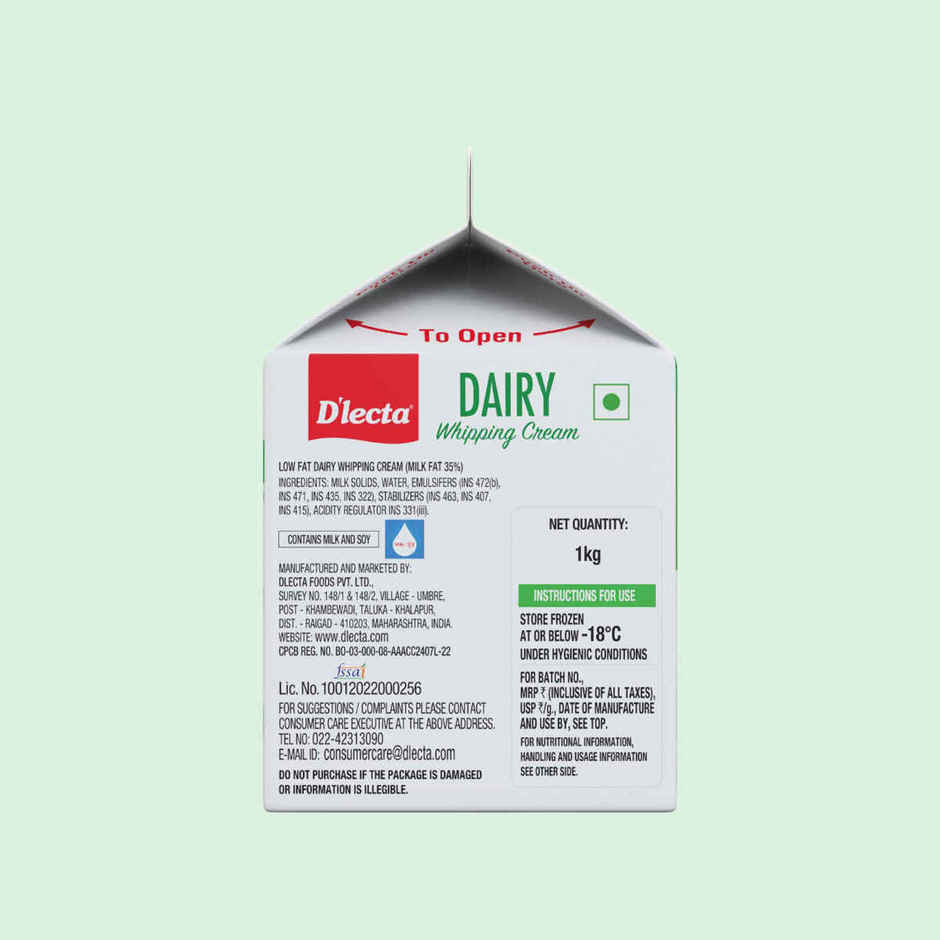Dlecta Dairy Whipping Cream