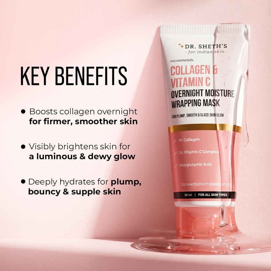 Dr. Sheth's Collagen & Vitamin C Overnight Moisture Wrapping Mask