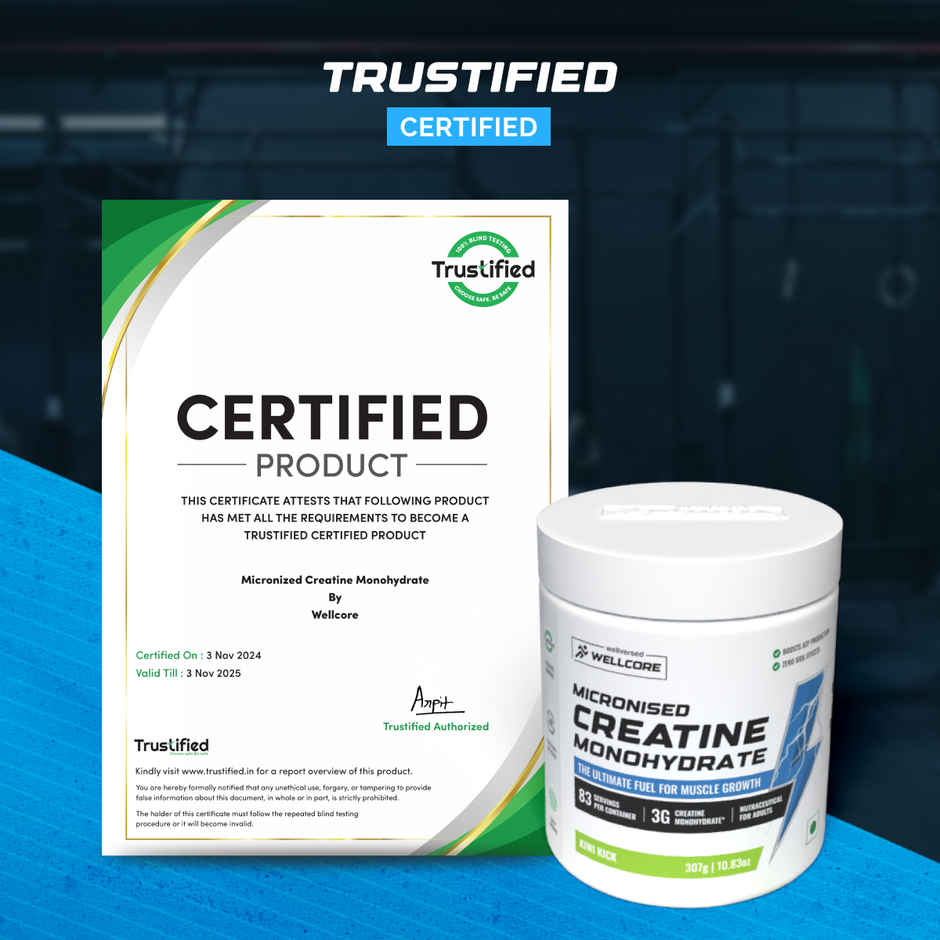 Wellcore Micronised Kiwi Kick Creatine Monohydrate | 83 servings