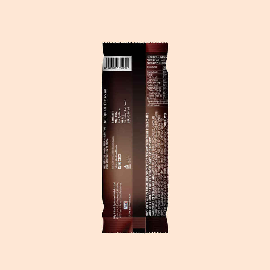 Baskin Robbins Mississippi Mud Ice Cream Stick