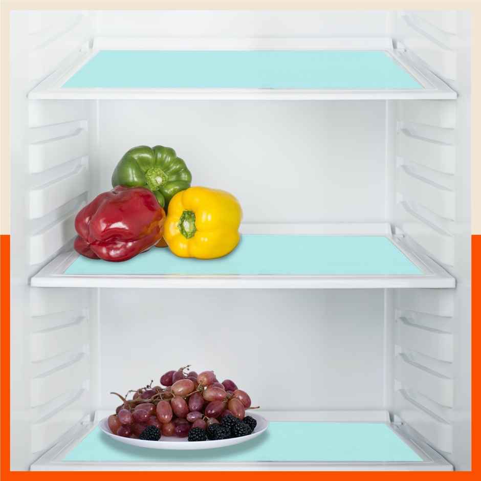 Bathla Shelf Liner | 45cm x 1.5 m | Multipurpose, Reusable, Washable, Temperature Resistant | Blue