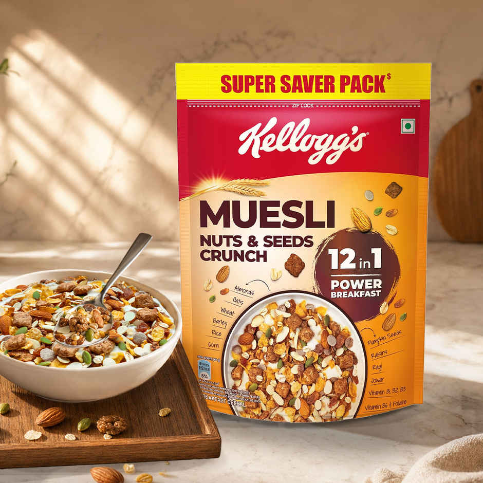 Kellogg's Muesli Nuts and Seeds Crunch | 12-in-1 Power Breakfast