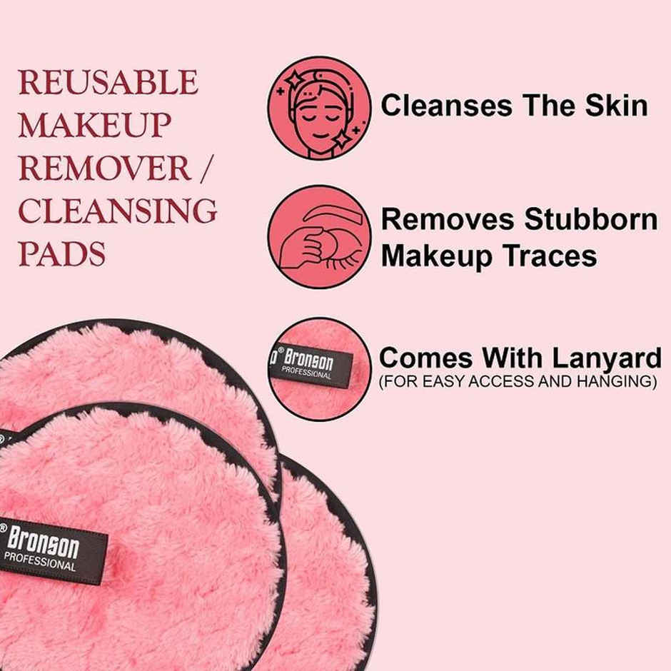 Bronson Professional Reusable Makeup Remover Cleansing Pad For Face & Eyes | Big Size