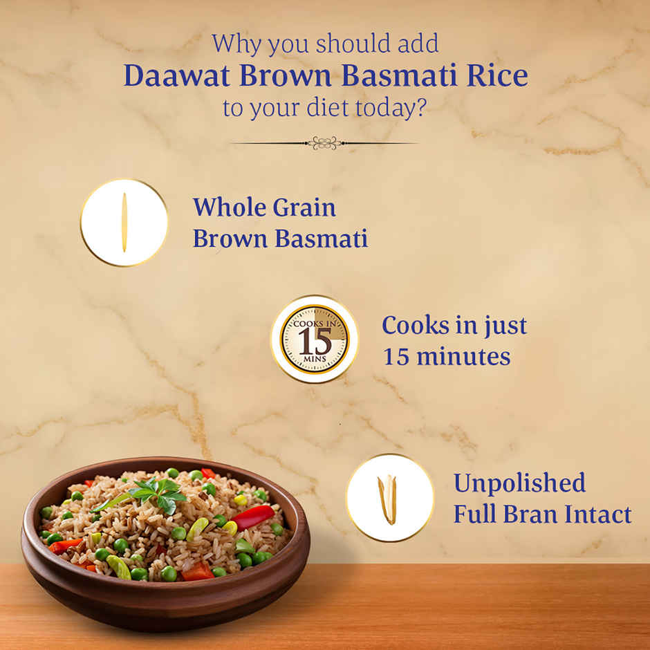 Daawat Brown Basmati Rice | Long Grain