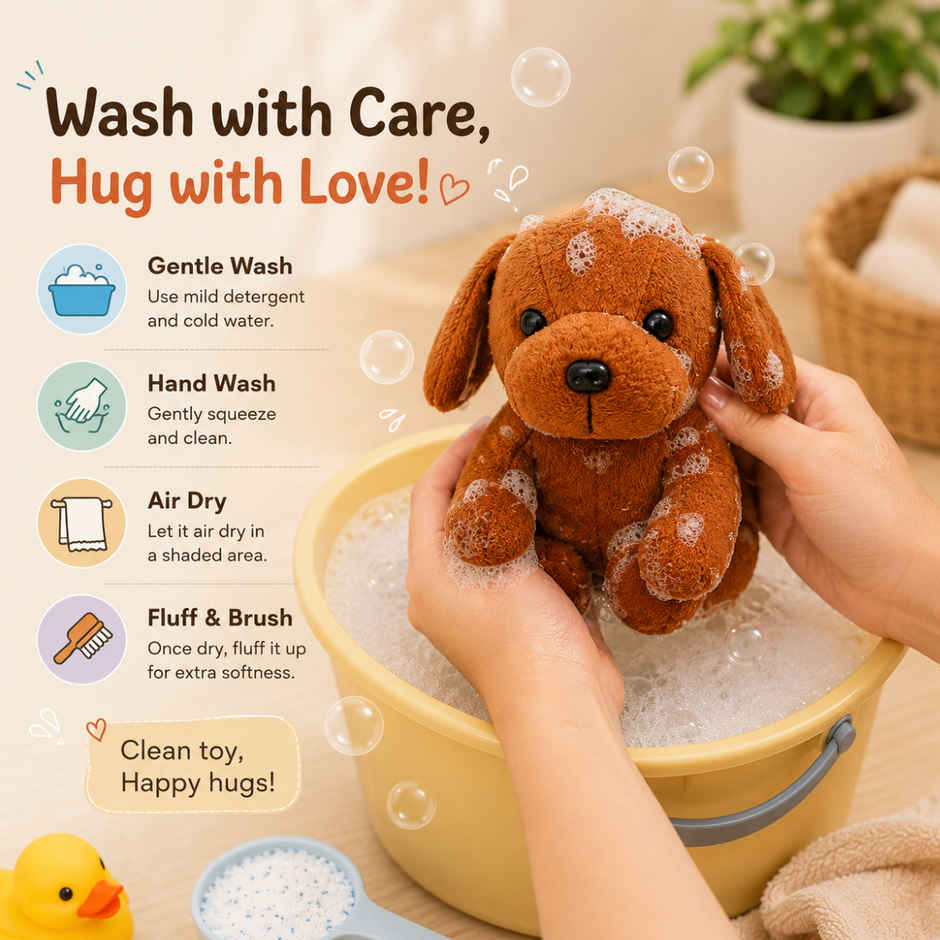 ToyTales Puppy Dog Plush Toy | Stuffed Animal Soft Toy | Birthday Gift for Kids | Gift Baby | 19cm
