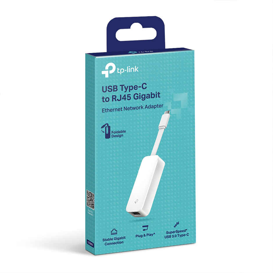 TP-Link UE300C USB 3.0 and Gigabit Type-C to RJ45 Gigabit Ethernet Network Adapter