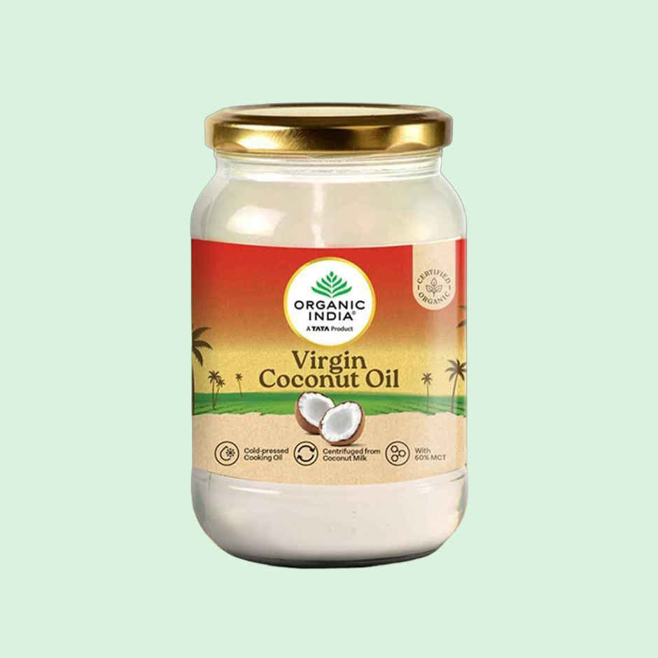 A Tata Product - Organic India Virgin Coconut Cold Pressed Oil | Labs Tested On 250+ Parameters