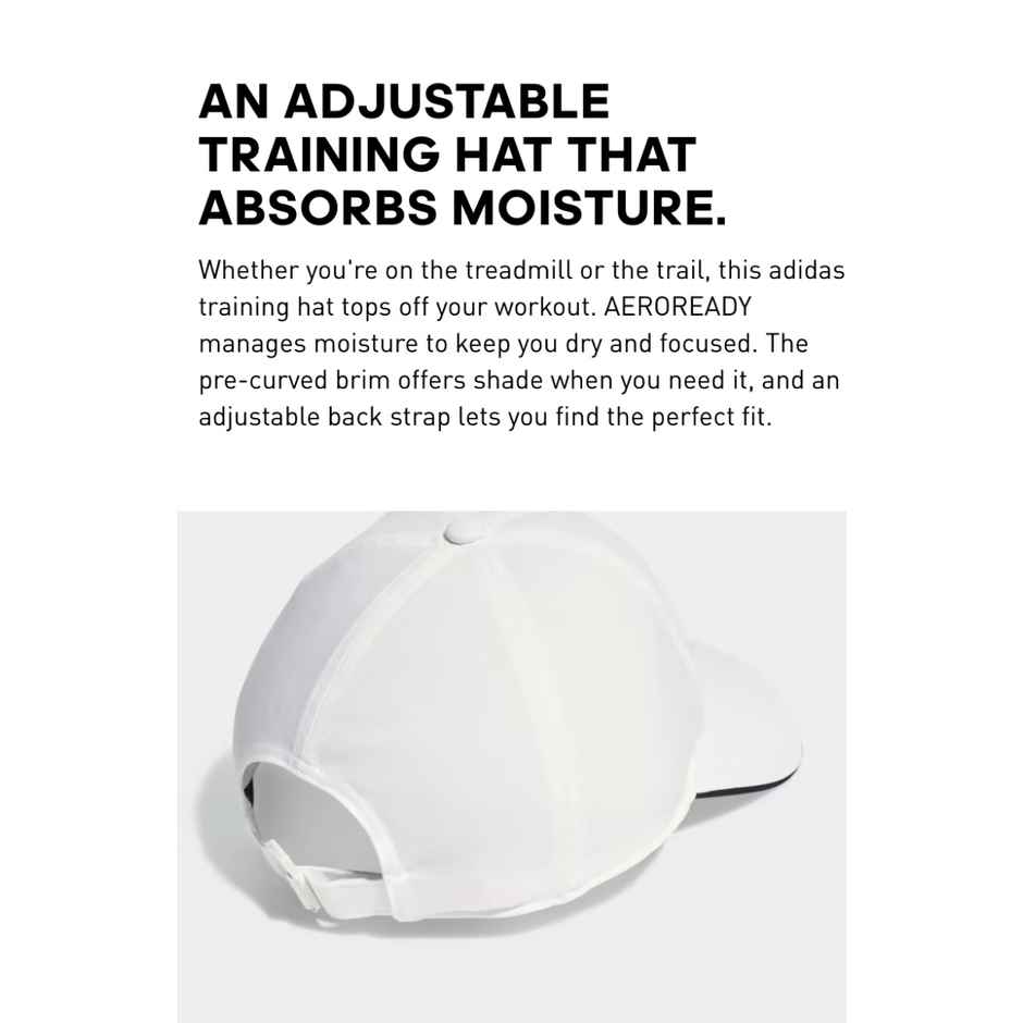 Adidas Unisex Cap | One Size Fit Most | Iv7034 | White