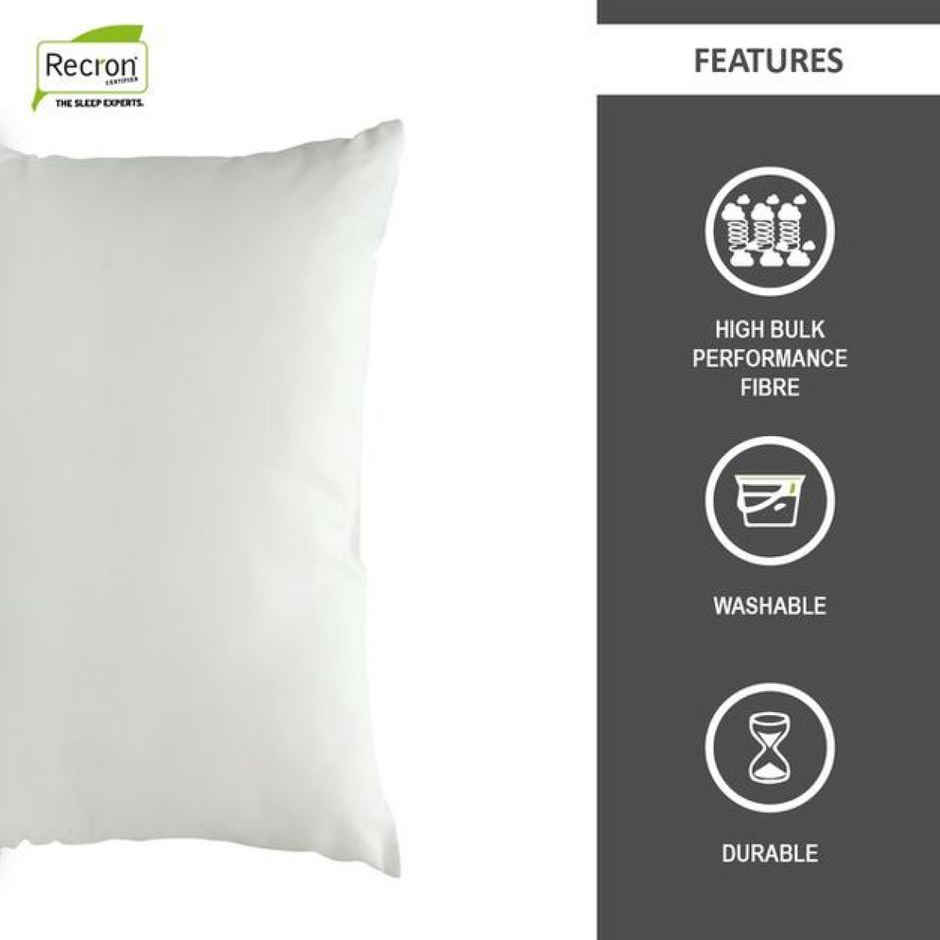 Recron Certified Blume Fibre Pillow | 16 x 24 Inch Pack of 2