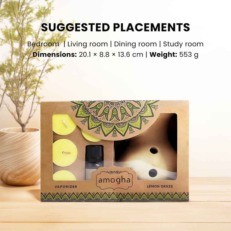 IRIS Amogha Lemongrass Vaporizer | Aroma Diffuser Set