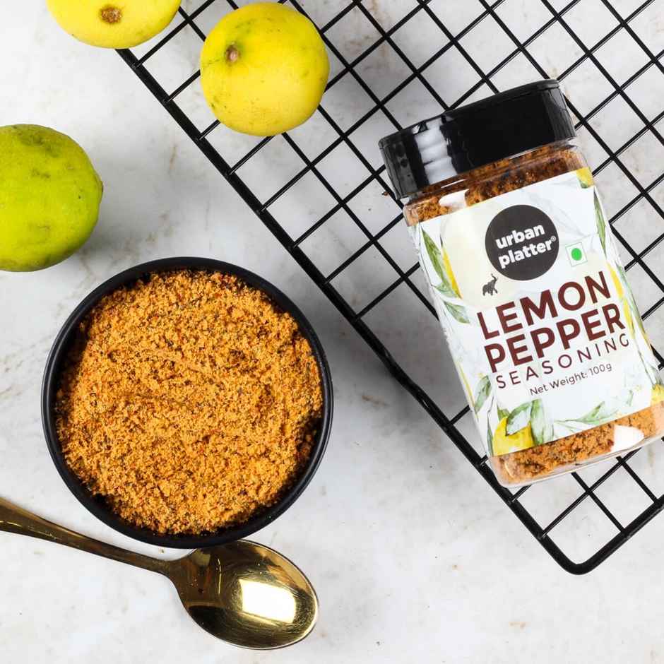 Urban Platter Lemon Pepper Seasoning Mix Shaker Jar