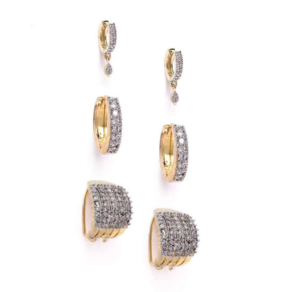 Youbella Womens Combo Of Trendy Earrings(Ybecb - 08 - Fon)