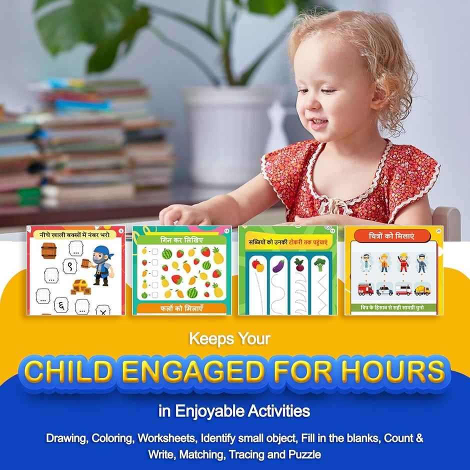 Kiddale Hindi Learning Sound Book | Interactive Rhymes, Stories & Games | Learn Hindi