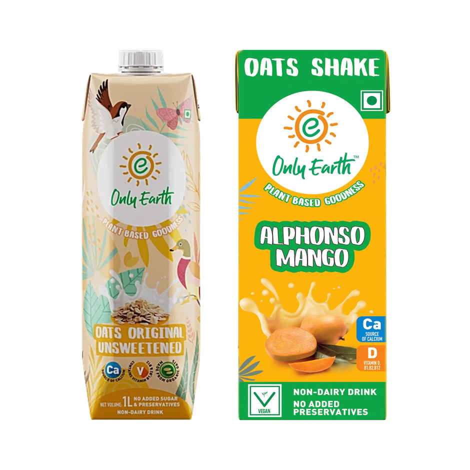 Only Earth Oats Shake - Alphonso Mango | Plant-Based | Lactose-Free