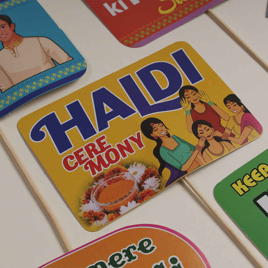 Oye Happy Haldi Party Props