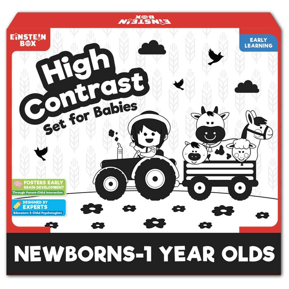 Einstein Box High Contrast Set For Babies and Infants 0-3-6-9-12 Months Old