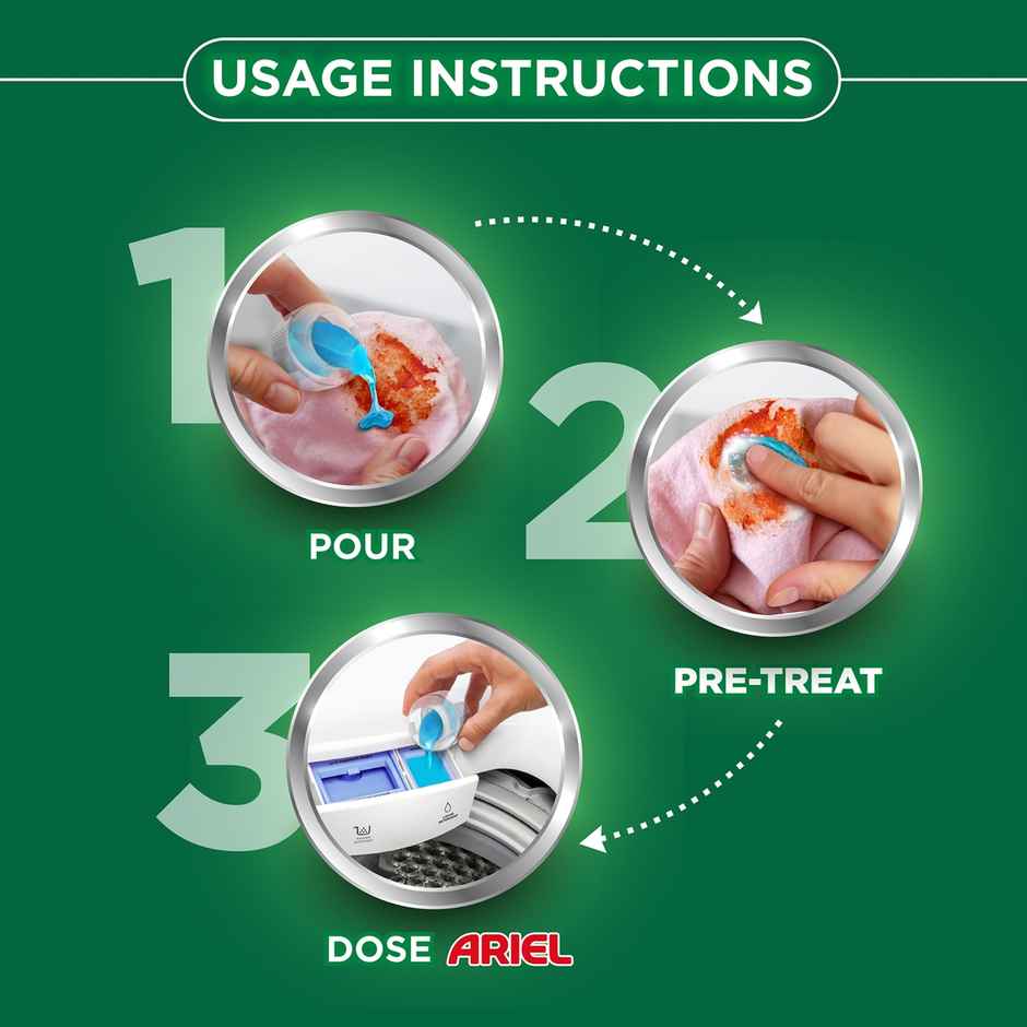  Ariel Power Gel Liquid Detergent for Top load washing machine Combo