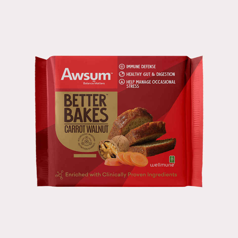 Awsum Better Bakes Carrot Walnut Cake | Bakery Delight