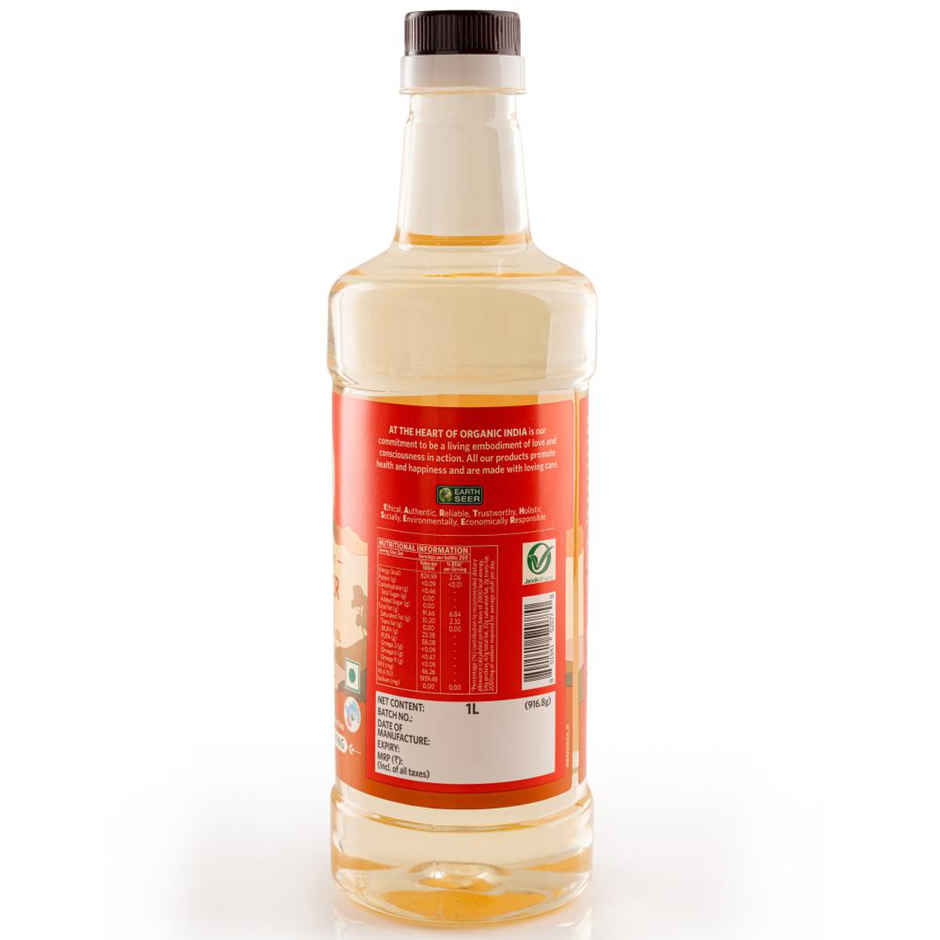 A TATA Product - Organic India Sunflower Oil, Sunflower Seeds Extracted Cold Pressed Oil