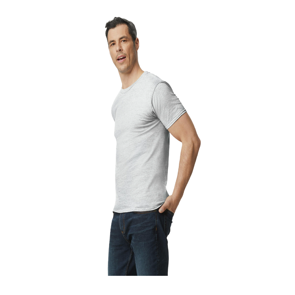 Gildan Unisex 100% Cotton Solid T-Shirt - M | Grey