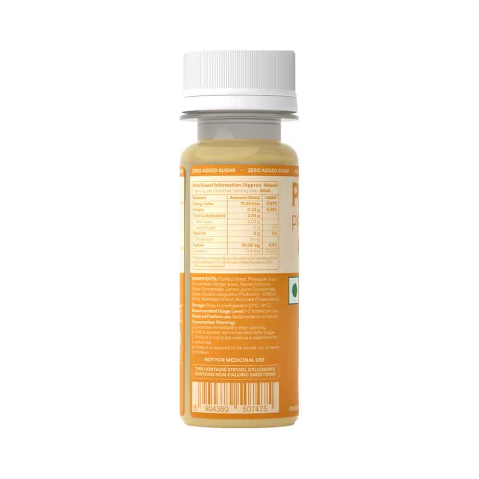Peping Probiotic Digestive Shot - Ginger And Pineapple