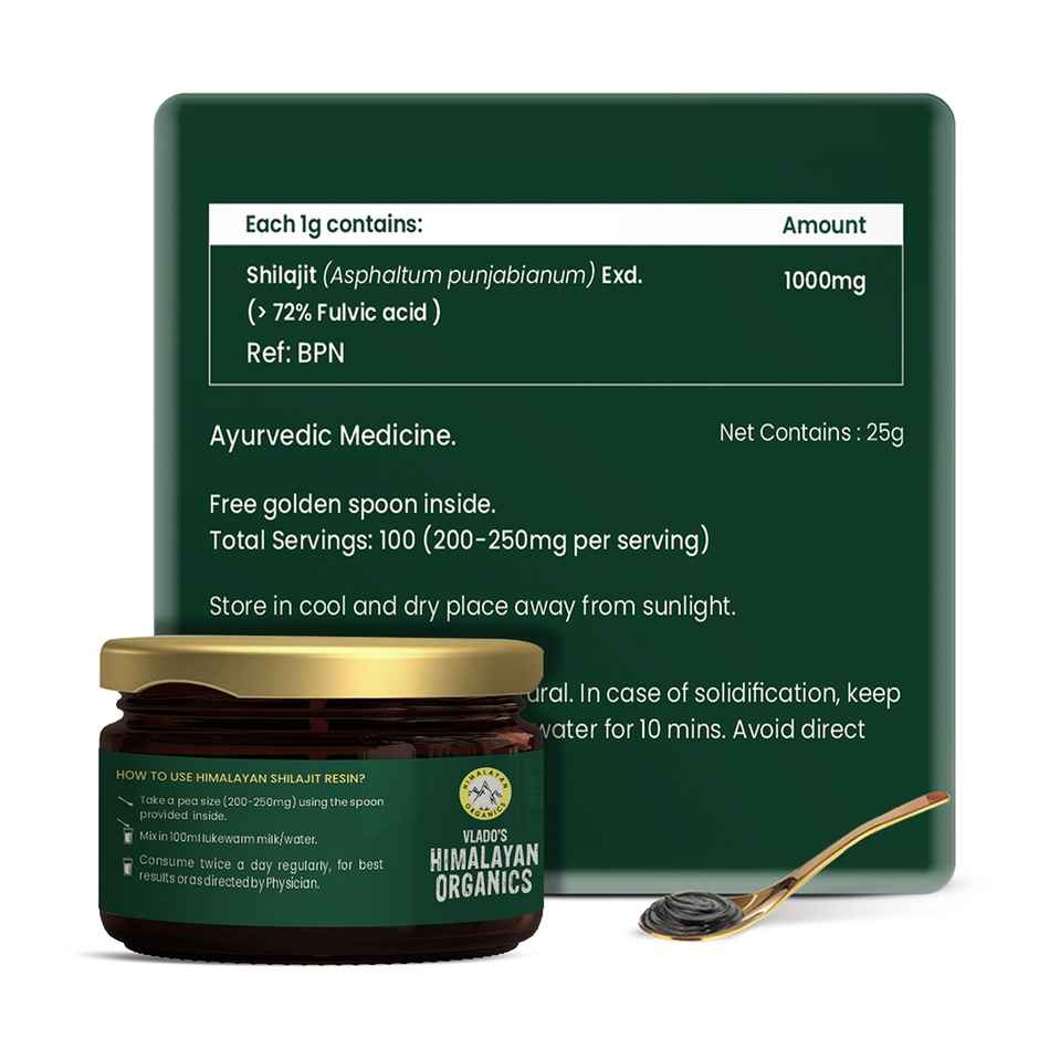 Vlado's Himalayan Organics Pure Shilajit Resin to Boost Performance