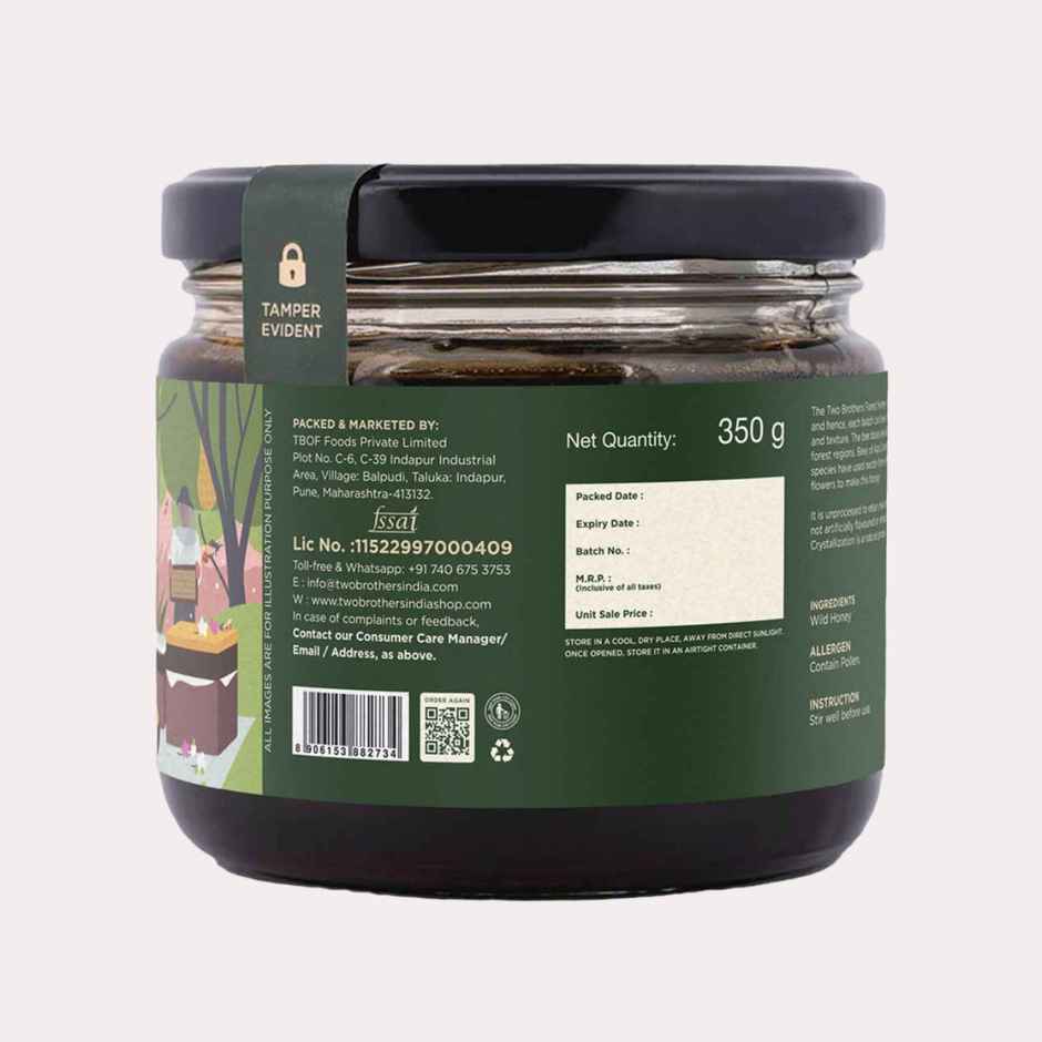 Two Brothers Multifloral Forest Honey Unpasteurized Raw Honey