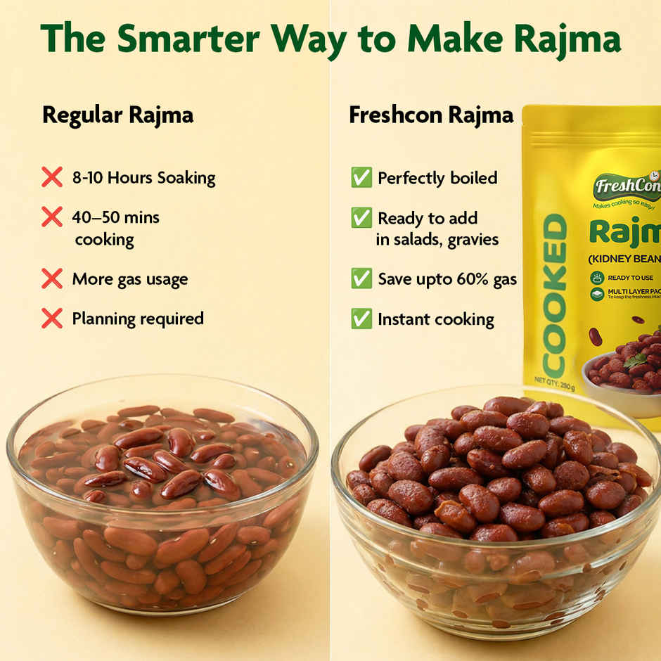 Freshcon Cooked Rajma | Kidney Beans