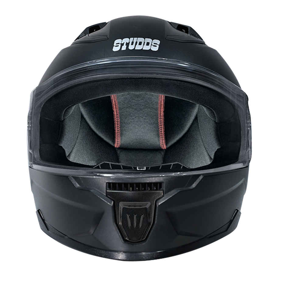 Studds Raider Street Isi Certified Full Face Helmet For Men With Clear Visor | Black - L