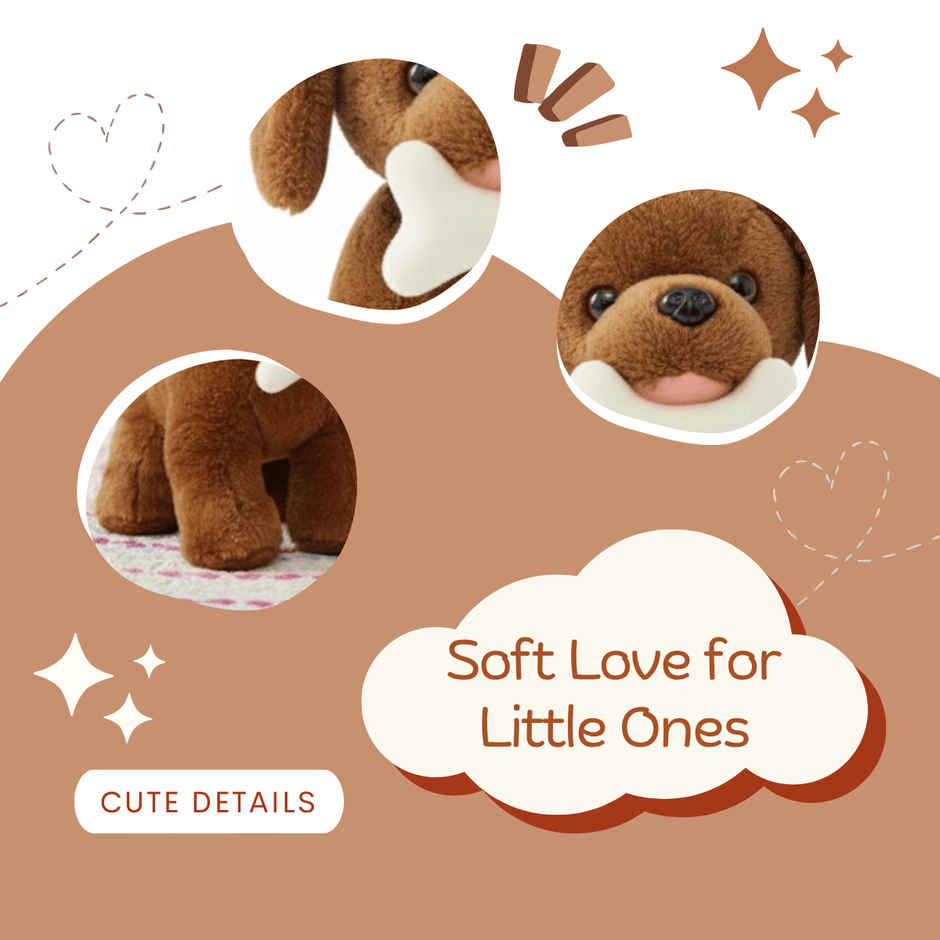 ToyTales Hungry Dog Plush Toy | Stuffed Animal Soft Toy | Birthday Gift for Kids | Gift Baby | 40cm