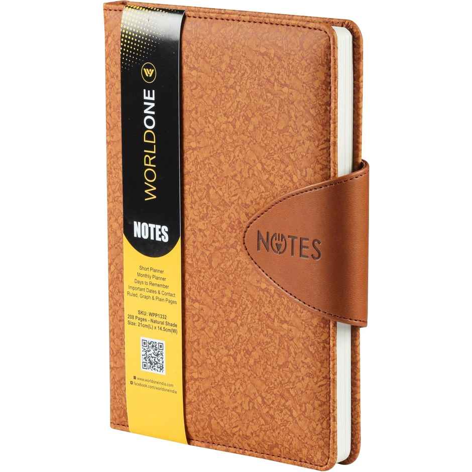 Worldone Executive Button Notebook A5