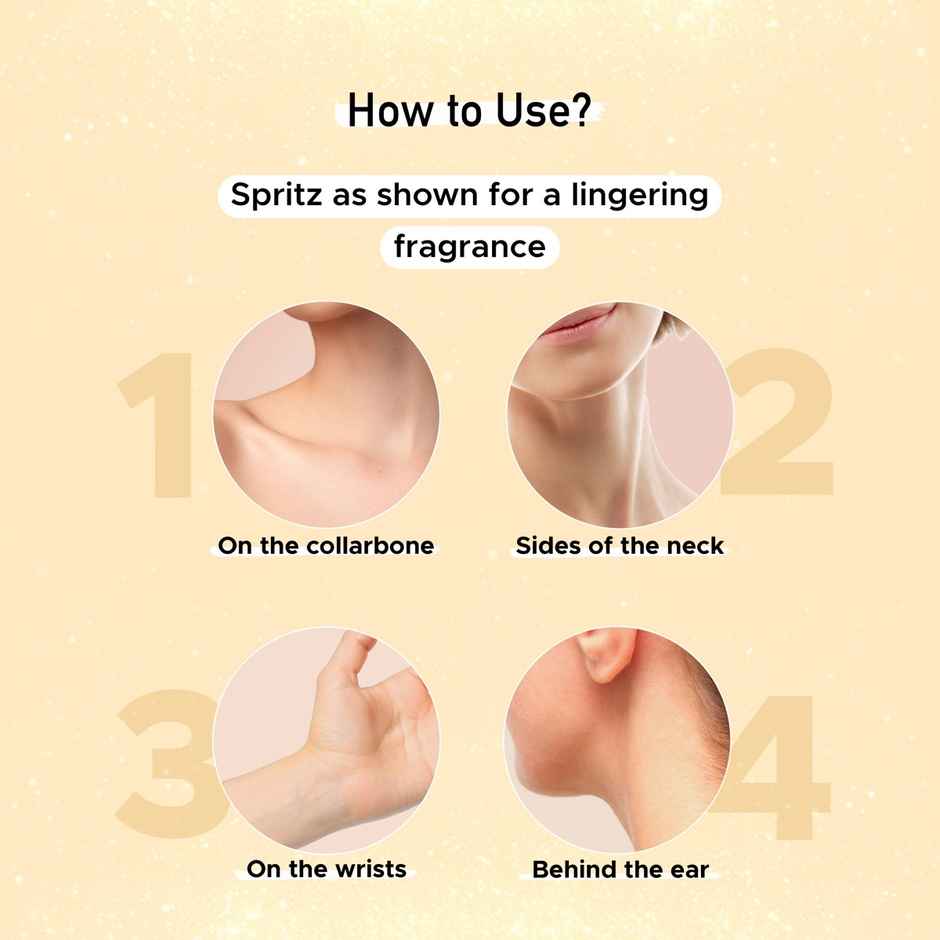 Puresense Sexy Sparkle Golden Shimmer Spray Body Mist - For Women