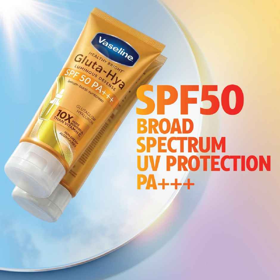 Vaseline Gluta Hya - Antioxidant Spf 50 Pa+++ Sunscreen |Glutathione & Hyaluronic Acid