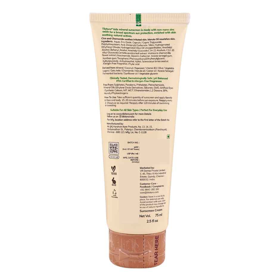 Tikitoro Kids Mineral Sunscreen