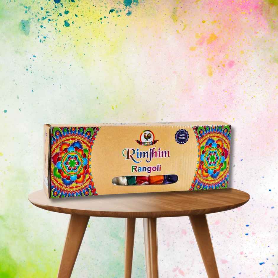 Rangoli Colours Pouch | Multicolor | Pack Of 10 | Pichai