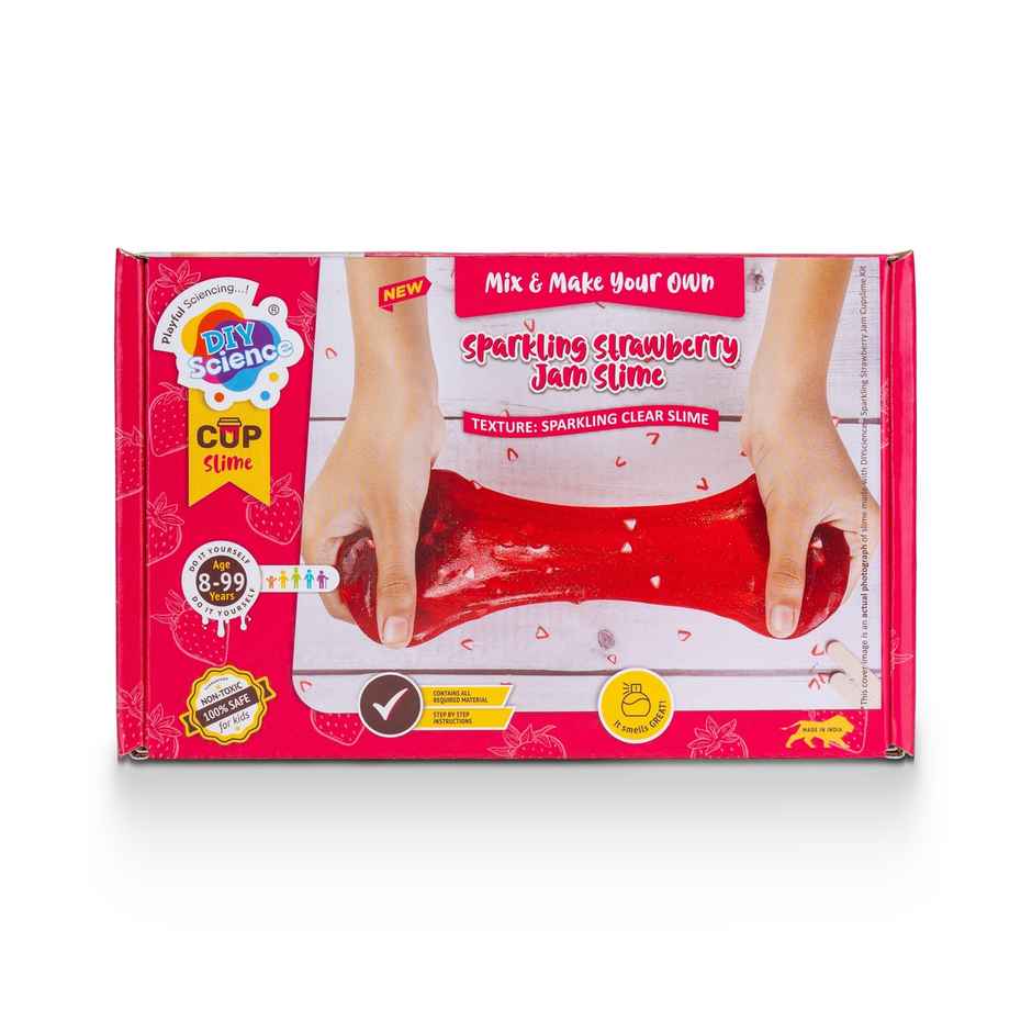 DIY Science Sparkling Strawberry Jam Slime Kit