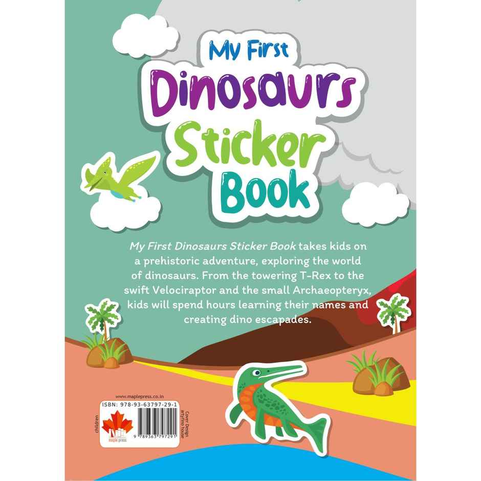 My First Sticker Book - Dinosaurs - Activity Book For Kids With 50+ Stickers | Age 3+