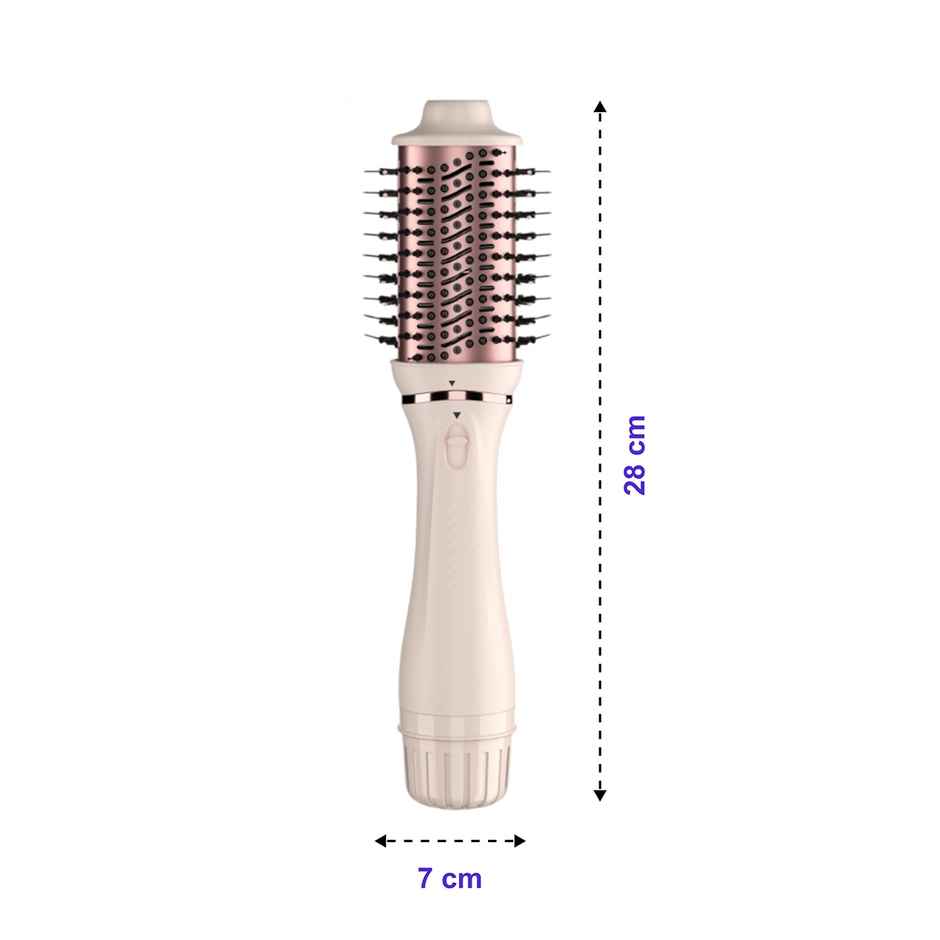 Winston 3 in 1 Hair Styling Blow Brush Blow Dryer, Curling Iron, & Volumizing Brush - Pink