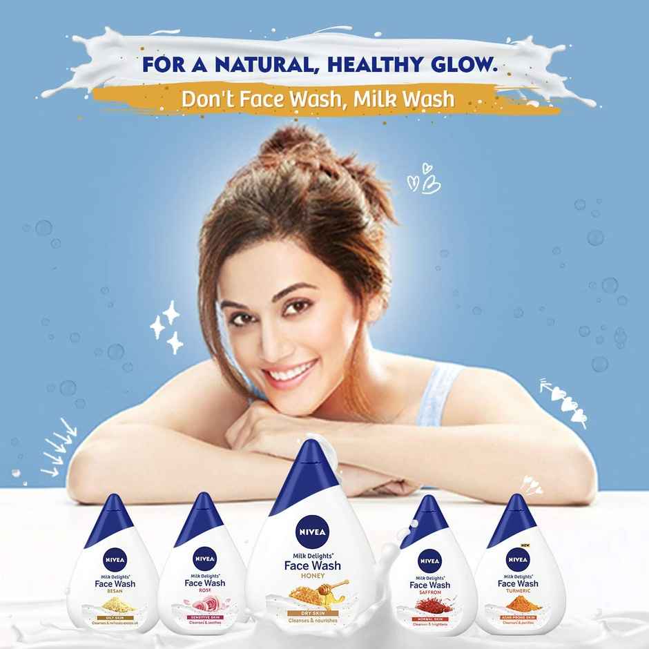 Nivea Milk Delights Moisturizing Honey Face Wash Dry Skin